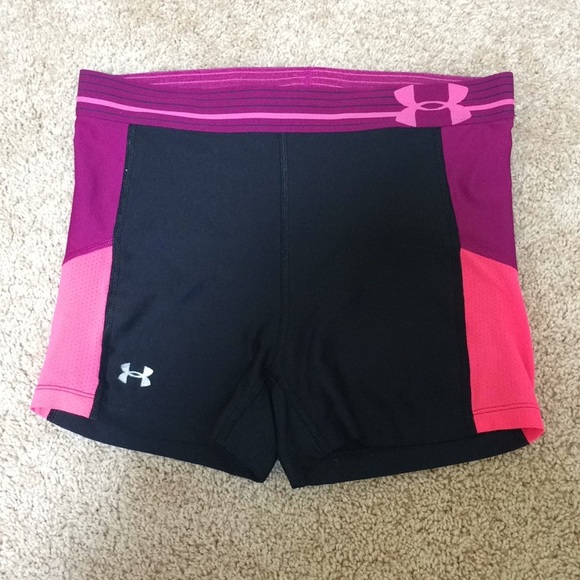 UNDER ARMOUR Size M black combo compression shorts - Picture 1 of 9